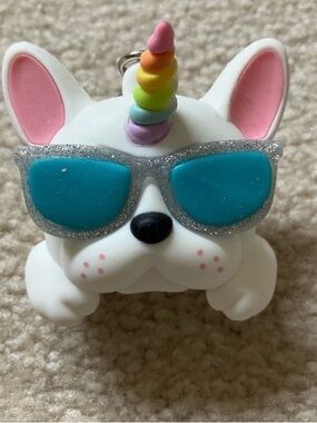 Bath & Body Works Unicorn French Bulldog Keychain PocketBac Holder